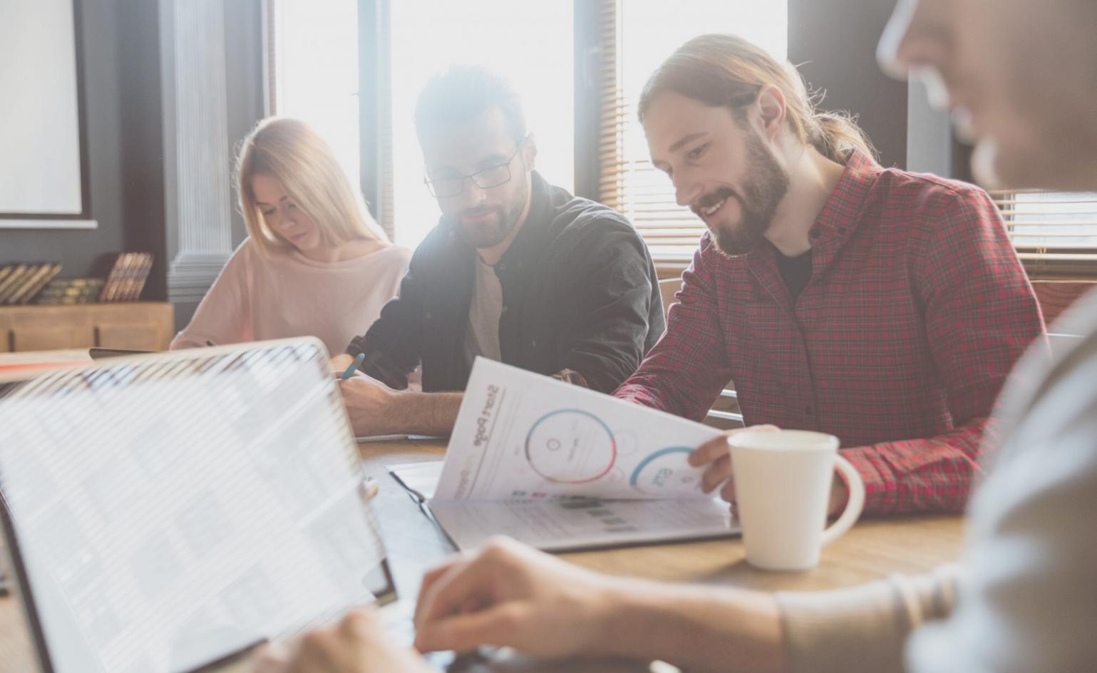 Interactive workshop session with financial tracking tools